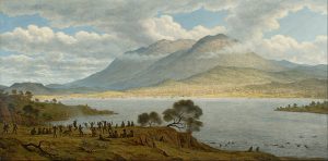 Mount Wellington and Hobart Town from Kangaroo Point - John Glover 1834